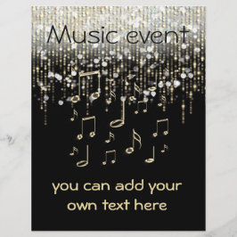 Flyer fiesta de celebración de eventos musicales