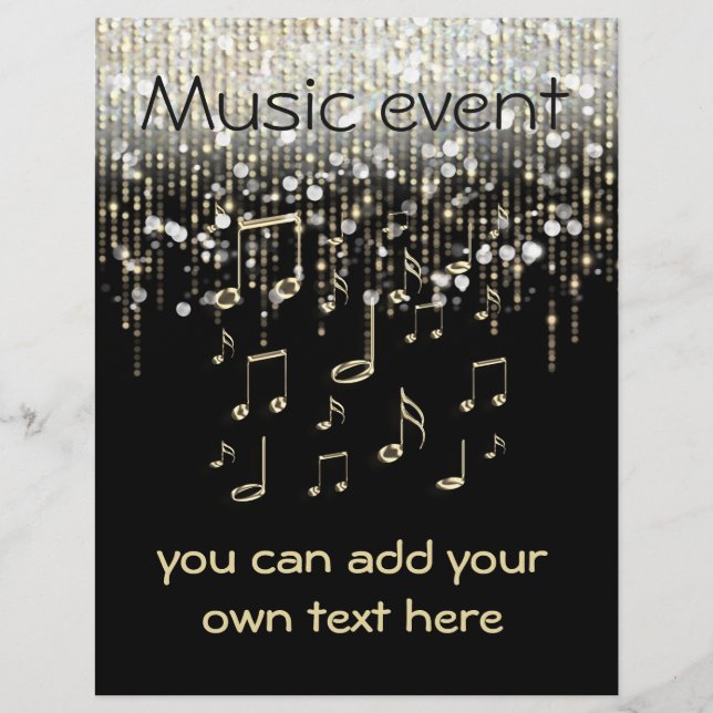Flyer fiesta de celebración de eventos musicales (Frente)