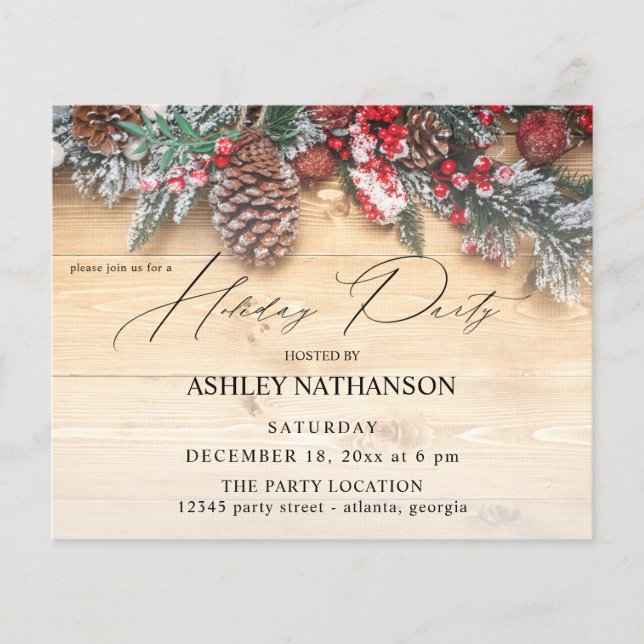 Flyer Fiesta de feriado ruso de Budget Garland & Berries (Frente)