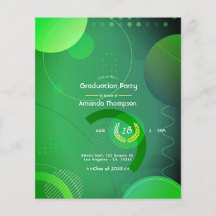 Flyer Fiesta de Graduación Geometric Glow
