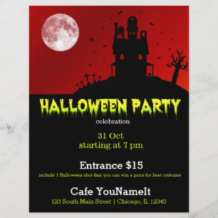 Flyer Fiesta de Halloween