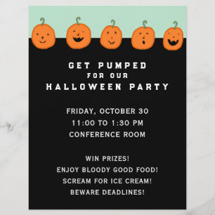 Flyer Fiesta de Halloween de la empresa