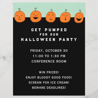 Flyer Fiesta de Halloween de la empresa