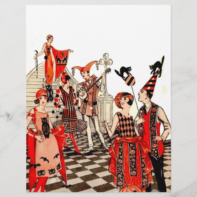 Flyer Fiesta de Halloween Vintage (Frente)