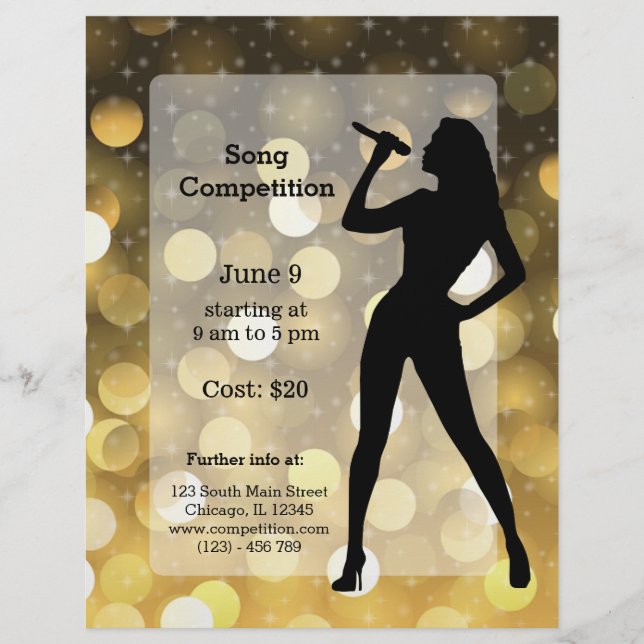 Flyer Fiesta de Karaoke (Frente)