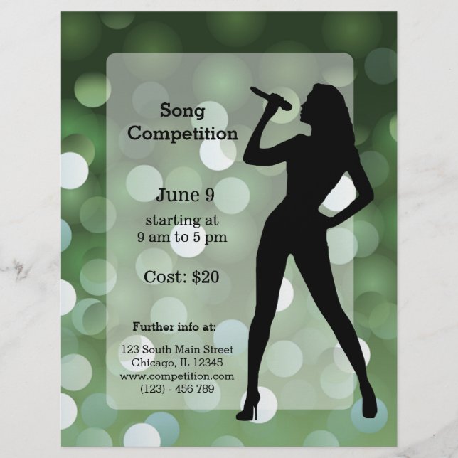 Flyer Fiesta de Karaoke (Frente)