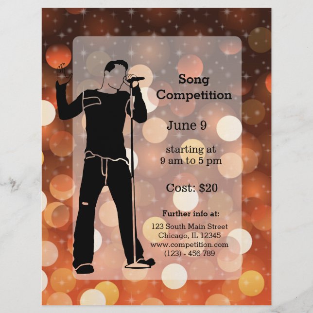 Flyer Fiesta de Karaoke (Frente)