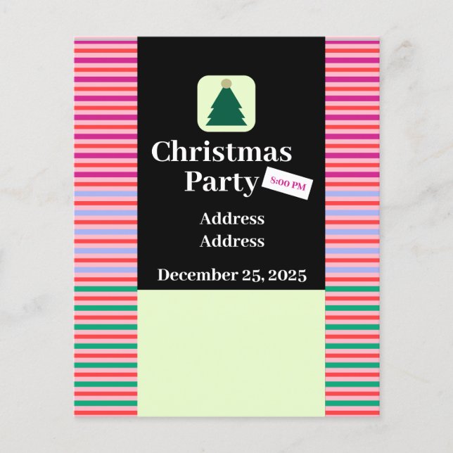 Flyer Fiesta de Navidades modernos (Frente)