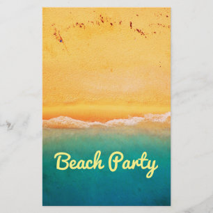 Flyer Fiesta de playa y celebraciones