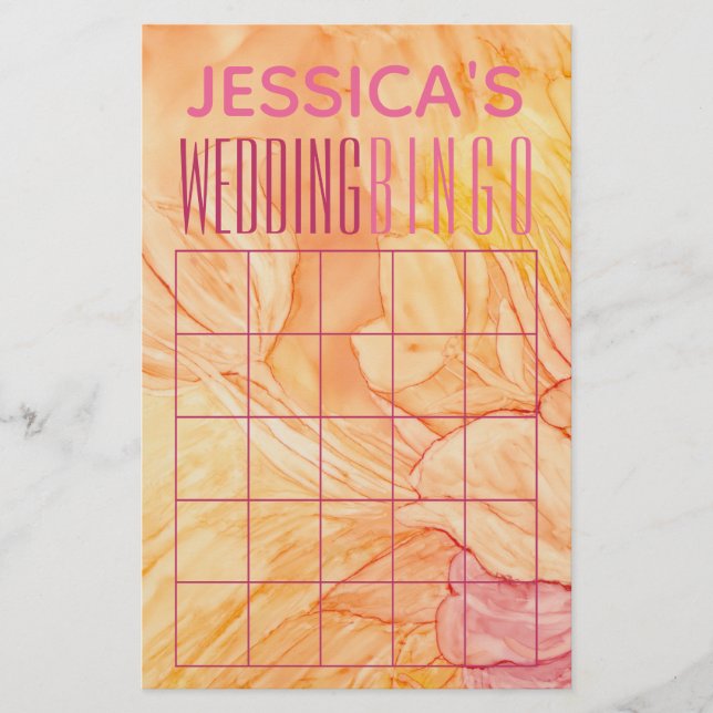 Flyer Fiesta de Regalos de Boda DISEÑO de Flores FRESCAS (Frente)