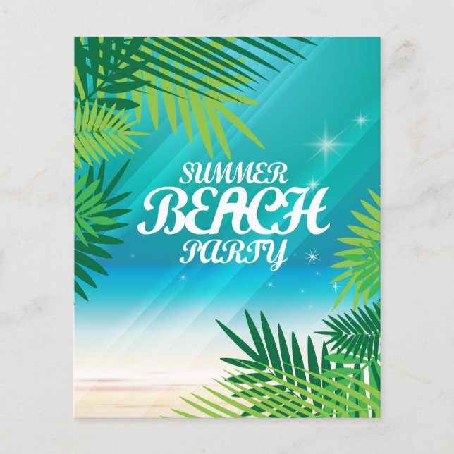 Flyer Fiesta de Summer Beach (Frente)