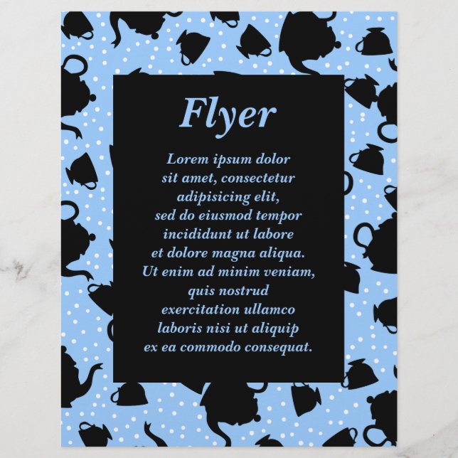 Flyer Fiesta del té tambaleante (Frente)