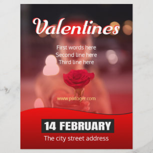 Flyer fiesta día de San Valentín