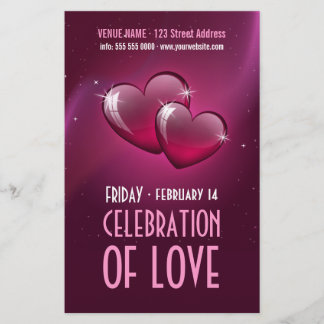 Flyer Fiesta El día de San Valentín Candy Hearts
