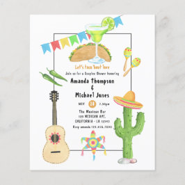 Flyer Fiesta Mexicana Taco 'bout Love Ducha de Parejas