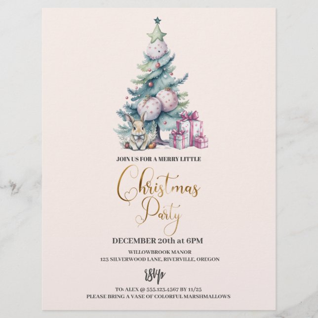 Flyer Fiesta navideña Bugdet (Frente)