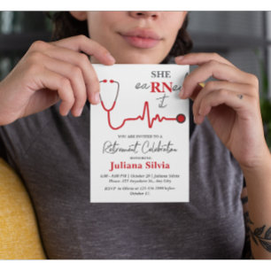 Flyer Fiesta único de jubilación de enfermeras