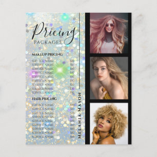 Flyer Fijación de precios de salón de belleza Foto perso