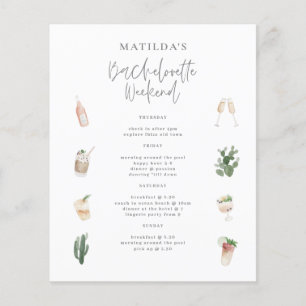 Flyer fin de semana de Bachelorette