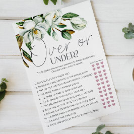 Flyer Fin del juego de novias floral de Magnolia blanca