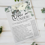 Flyer Fin del juego floral marfileño blanco<br><div class="desc">Juego de ducha de novia o bajo. Acuarela botánica,  Floral de marfil blanco. Los elementos coincidentes para completar la colección de eventos están disponibles en nuestra tienda Zazzle!</div>