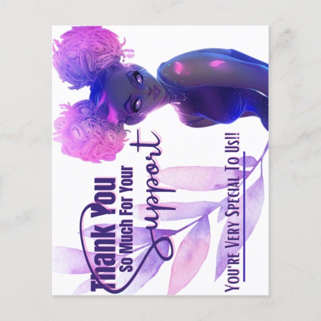 Flyer Fletador de tarjetas de agradecimiento (Frente)