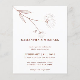 Flyer Flor de algodón Presupuesto de Terracotta Indie ot