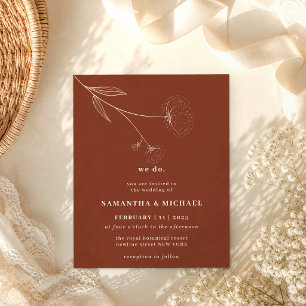Flyer Flor de Algodón Terracota presupuesto marrón hacem