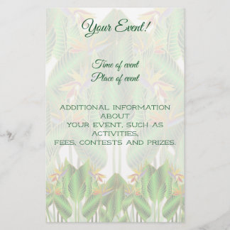 Flyer Flor de Ave del Paraíso