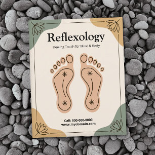 Flyer Flor de Loto & Huella - Reflexología