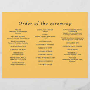 Flyer Flor de rayo simple elegante con Boda monograma