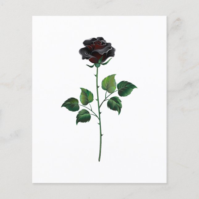 Flyer Flor rosa negra (Frente)