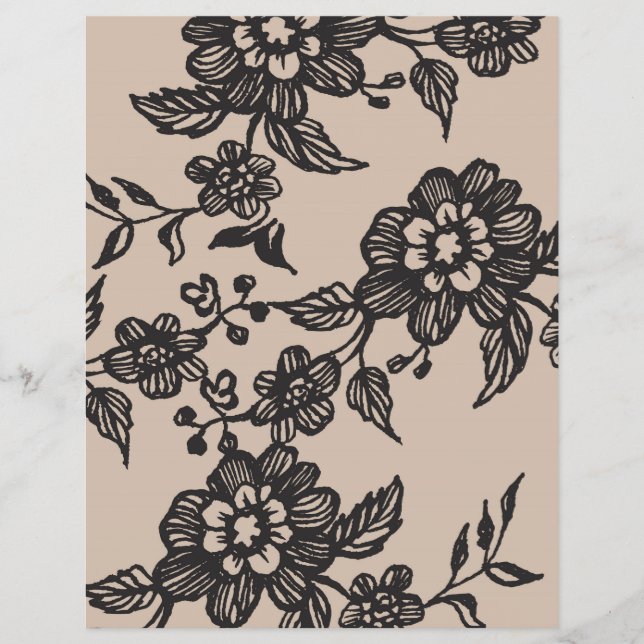 Flyer Flor | Rústico DIY Envoltura de la línea (Frente)