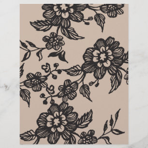 Flyer Flor   Rústico DIY Envoltura de la línea