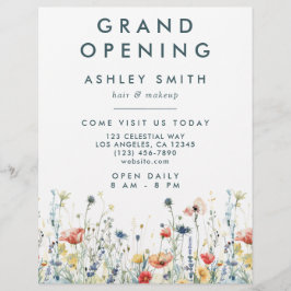 Flyer Flor silvestre vibrante