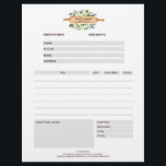 Flyer Floral Panadería Rolling Pin Gray Order Form<br><div class="desc">Un diseño sencillo y moderno de forma de pedido con un ilustracion de clavija de acuarela y rosas blancas y hojas verdes. Fácil de personalizar: utilice la plantilla para agregar su nombre y contacto. Un marco profesional perfecto para los servicios de panadería, restauración, restaurante, pastelería, pastelería, chef personal y más....</div>