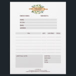 Flyer Floral Panadería Rolling Pin Gray Order Form<br><div class="desc">Un diseño sencillo y moderno de forma de pedido con un ilustracion de clavija de acuarela y rosas blancas y hojas verdes. Fácil de personalizar: utilice la plantilla para agregar su nombre y contacto. Un marco profesional perfecto para los servicios de panadería, restauración, restaurante, pastelería, pastelería, chef personal y más....</div>