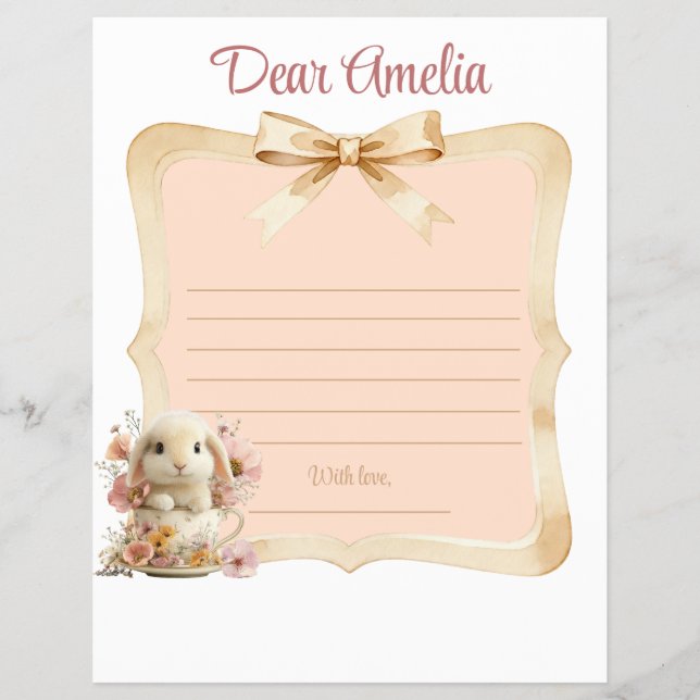 Flyer Floral Rabbit First Year Board (Frente)