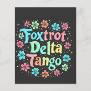 Flyer Floral sutil anti Trump 8647 anti Maga