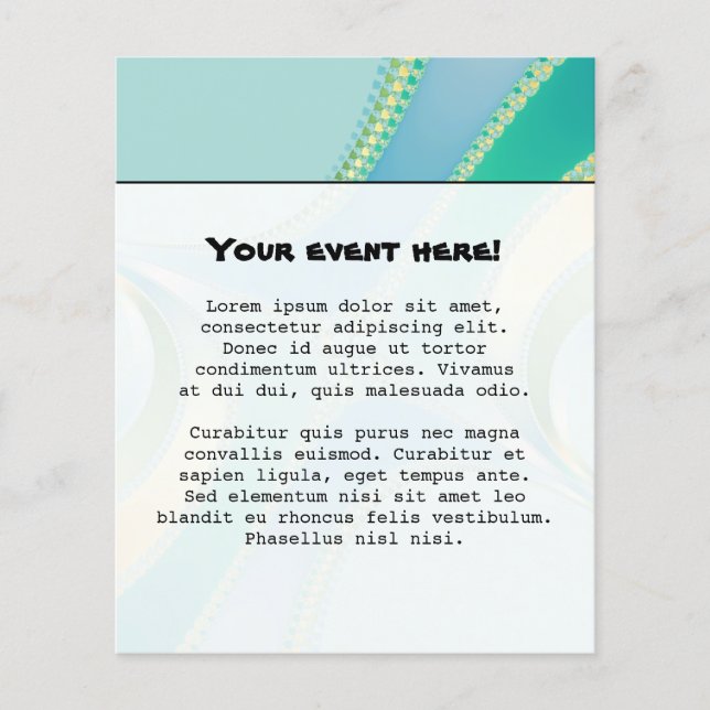 Flyer Florecer - Arte fractal (Frente)