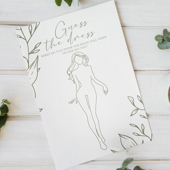Flyer Flores Boho Sage Juego de Adivina el Vestido de No (Subido por el creador)