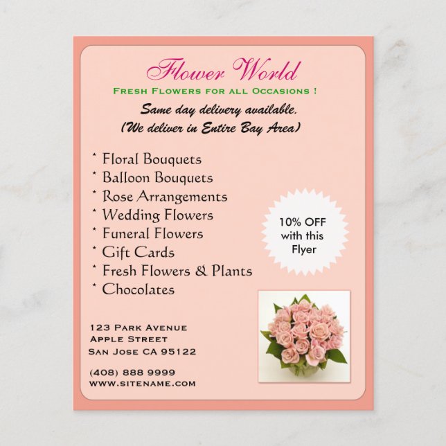 Flyer Florist_Promotion(Volante) (Frente)