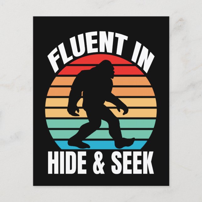 Flyer Fluent in hide y Seek divertidos (Frente)