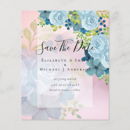 FLYER FLUJOS AZULES DOSTILES GUARDAR FECHAS - PRESUPUEST