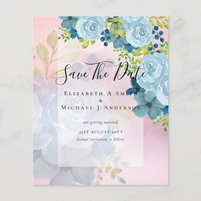 FLYER FLUJOS AZULES DOSTILES GUARDAR FECHAS - PRESUPUEST (Frente)