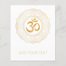 FLYER: GOLD MANDALA & OHM