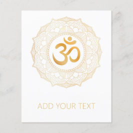 FLYER FLYER: GOLD MANDALA & OHM