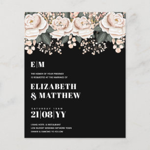Flyer FLYERS, el Boda de presupuesto más bajo, flores ro