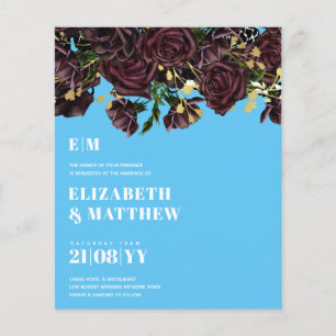 Flyer FLYERS, el Boda de presupuesto más bajo, Plum Mars