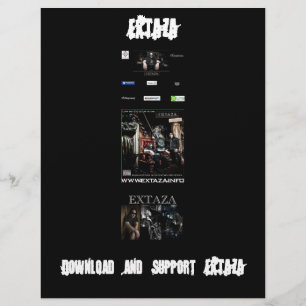 Flyer Folletín de descarga de EXTAZA